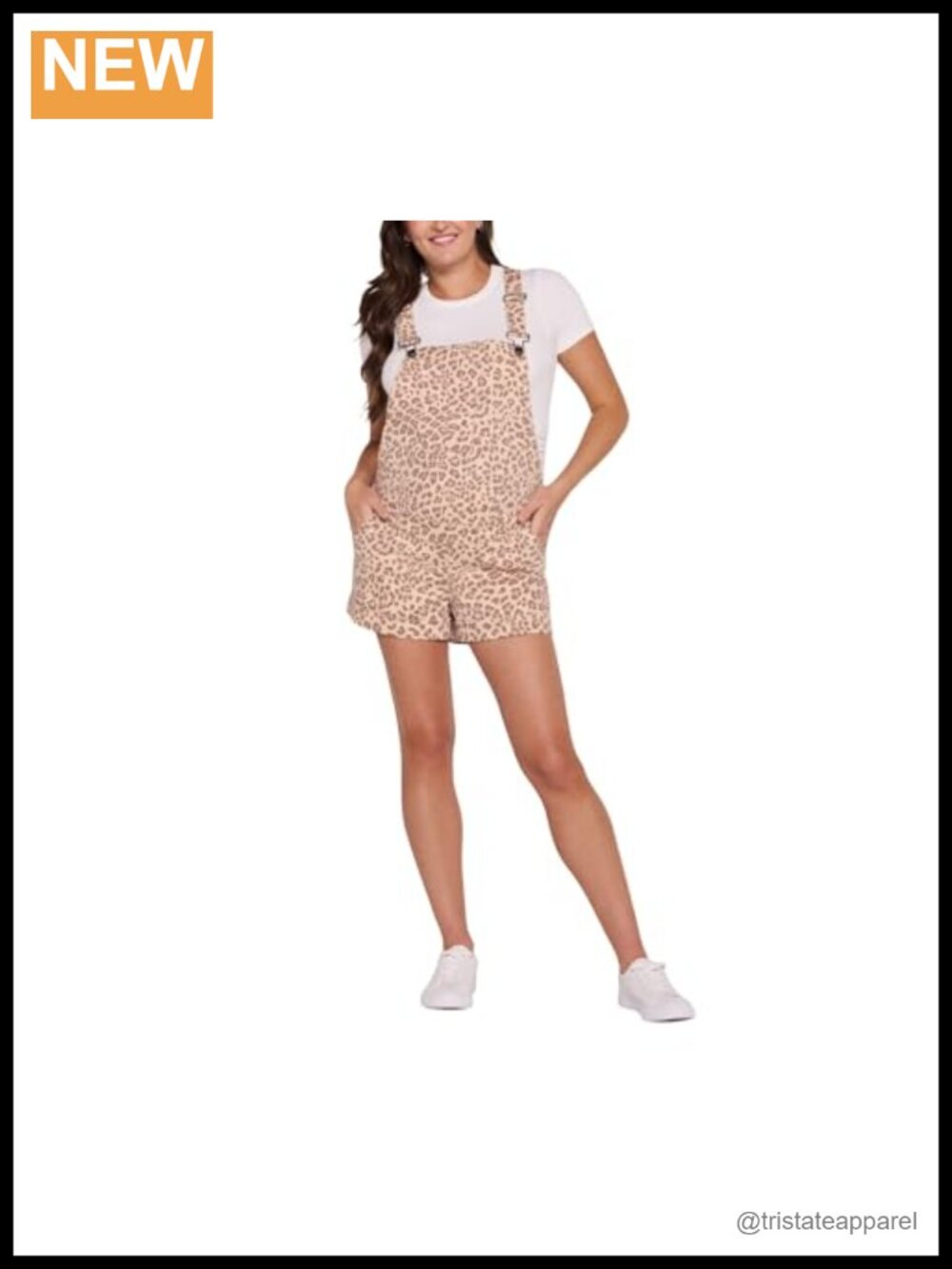 Maternity Denim Short Overalls Pregnancy Romper Adj Straps Pockets